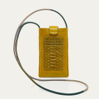Sulfur Yellow Python Phone Bag Double Marcus