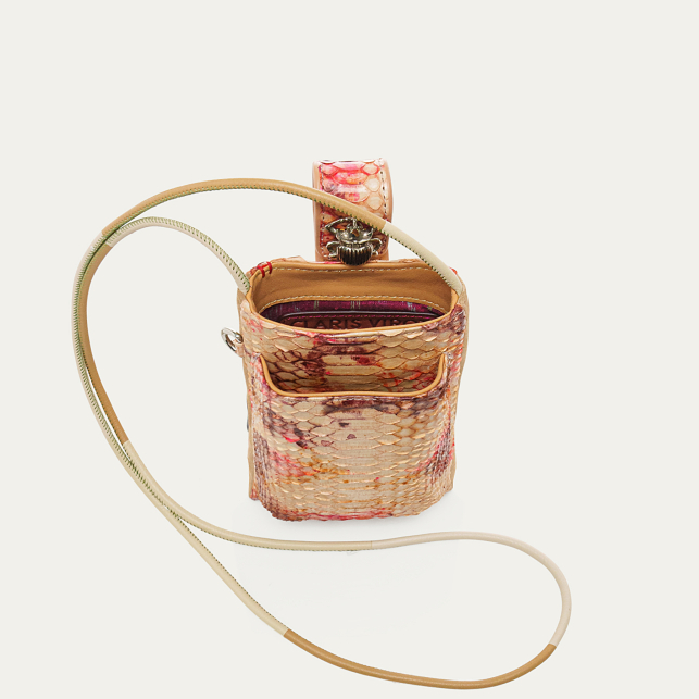 Etui à Telephone Python Double Marcus Amphore Argent