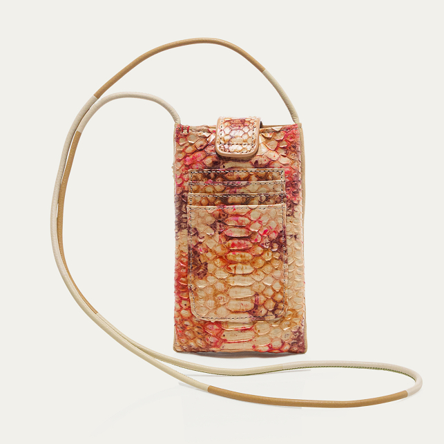 Etui à Telephone Python Double Marcus Amphore Argent