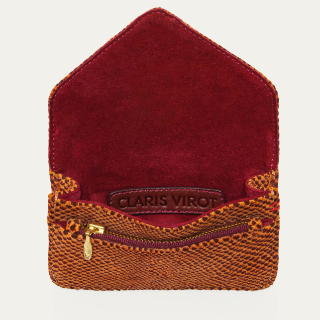 Sekhmet Thick Suede Leather Card Holder Alex