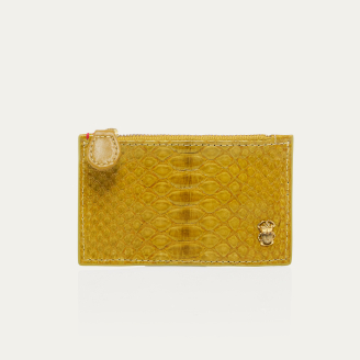 Sulfur Yellow Python Helena Card Holder