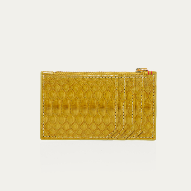 Porte Carte Helena Python Soufre