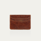 Cognac Leather Manu Card Holder