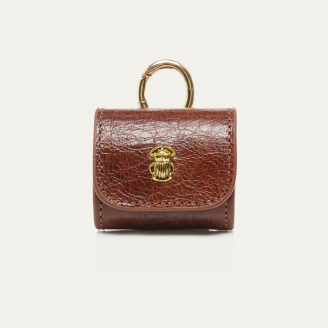 Cognac Leather Jamie Airpod Holder