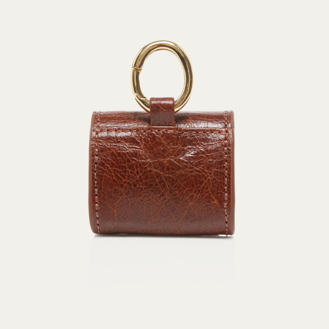Cognac Leather Jamie Airpod Holder