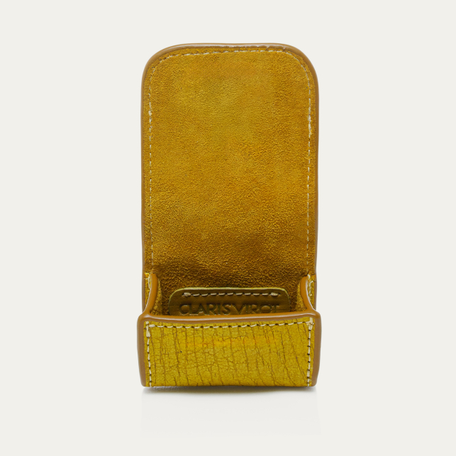 Sulfur Yellow Leather Jamie Airpod Holder