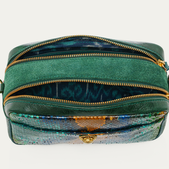 Blue Lotus Python Bag Lily