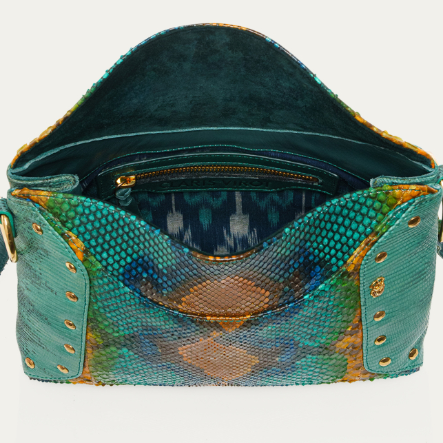 Blue Lotus Python Gaia Bag
