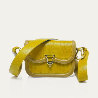 Sac Cuir Mini Manon Soufre