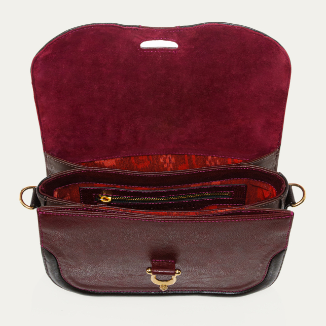 Sac Cuir Manon Bordeaux
