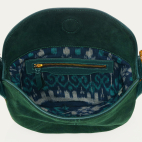 Jade Green Thick Suede & Blue Lotus Python Estelle Bag