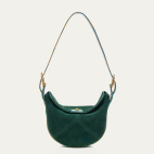 Jade Green Thick Suede & Blue Lotus Python Estelle Bag