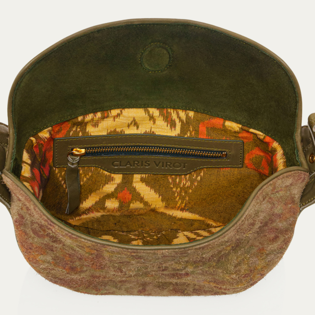 Sac Veau Velours Estelle Papyrus