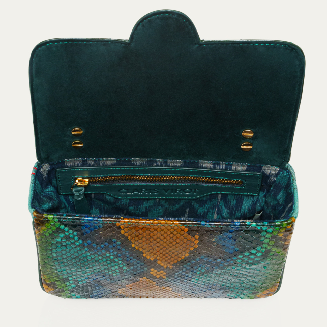 Blue Lotus Python Bag Ava Medium