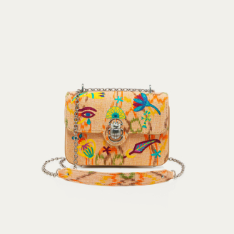 Sac Tissu Ava Medium Amphore Brodé