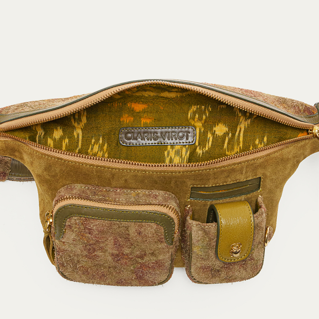 Sac Banane Veau Velours Romeo Papyrus