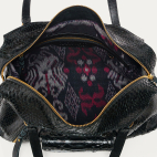 Black Python Gold Juno Bag