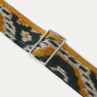 Endek Black Printed Strap with Hooks