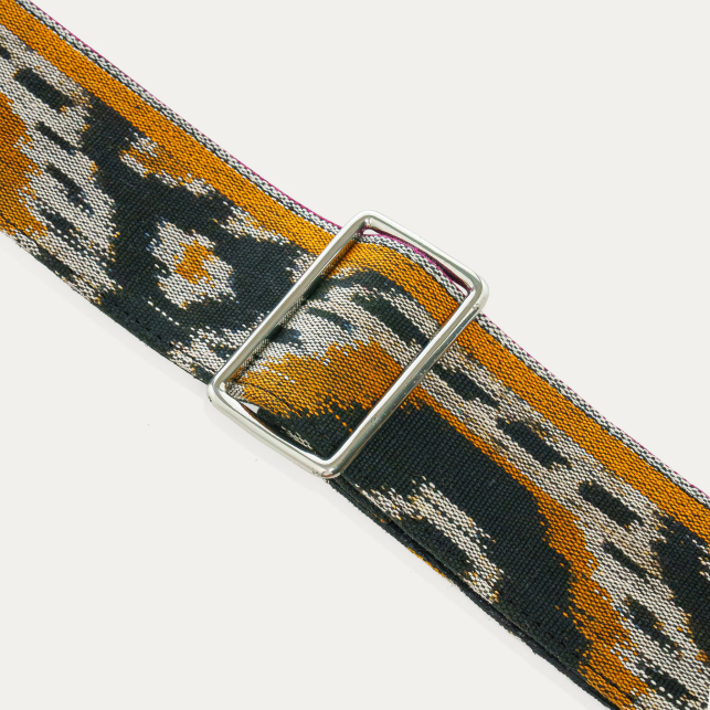 Endek Black Printed Strap with Hooks