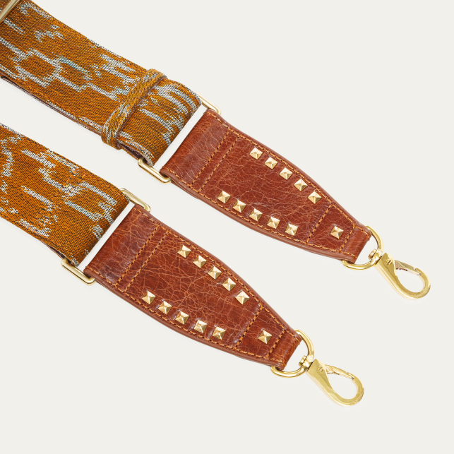 Endek Camel Printed Strap with Hooks