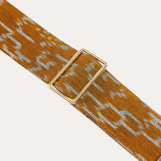 Endek Camel Printed Strap with Hooks
