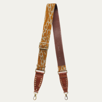 Endek Camel Printed Strap with Hooks