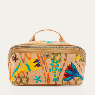 Trousse Tissu Charlotte Amphore Brodé
