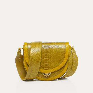 Sulfur Yellow Python Bag Victoria