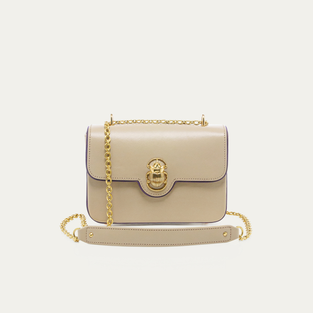 Sac Ava Medium Nappa Gypse