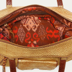 Antic Gold Bubble Leather Juno Bag