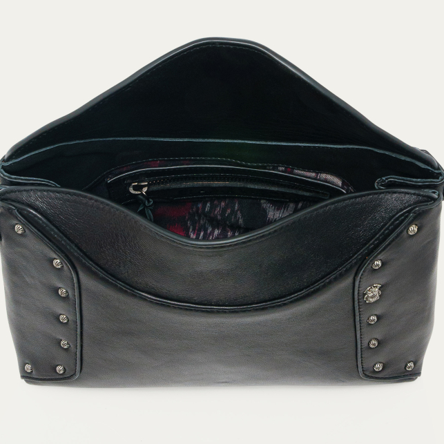 Sac Cuir Nappa Noir Gaia