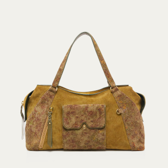Sac Juno Veau Velours Papyrus