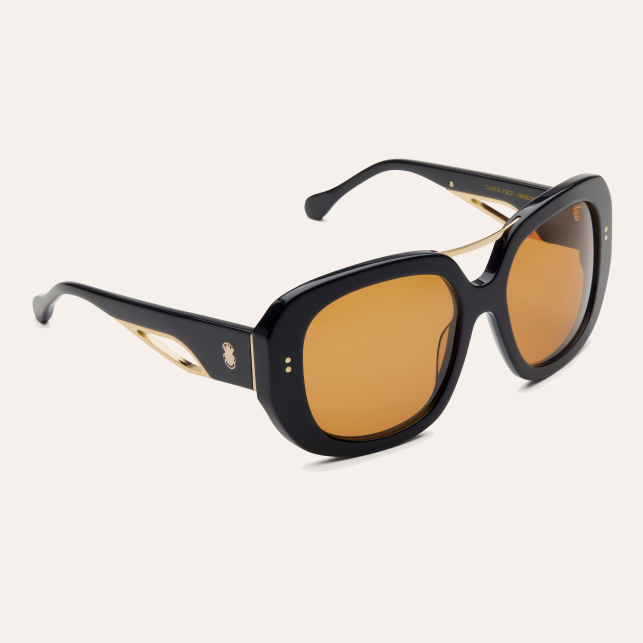 Lunette de Soleil Claris Virot Ceram Noir Ambre