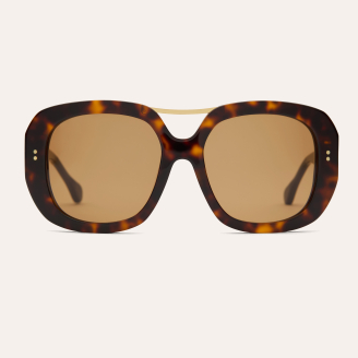 Lunette de Soleil Claris Virot Ceram Ecaille Brun