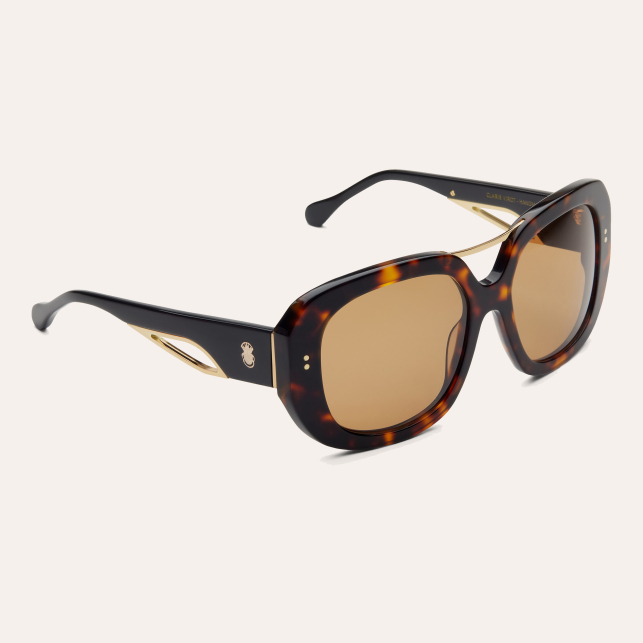 Lunette de Soleil Claris Virot Ceram Ecaille Brun