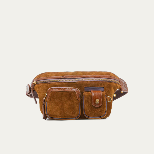 Sac Banane Roméo Suède Tabac