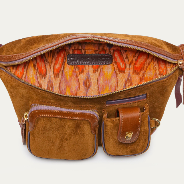 Sac Banane Roméo Suède Tabac