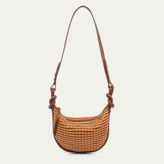 Fusealis Woven Leather Little Chris Bag