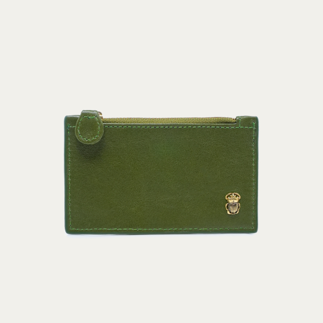 Porte Cartes Helena Cuir Nappa Romarin