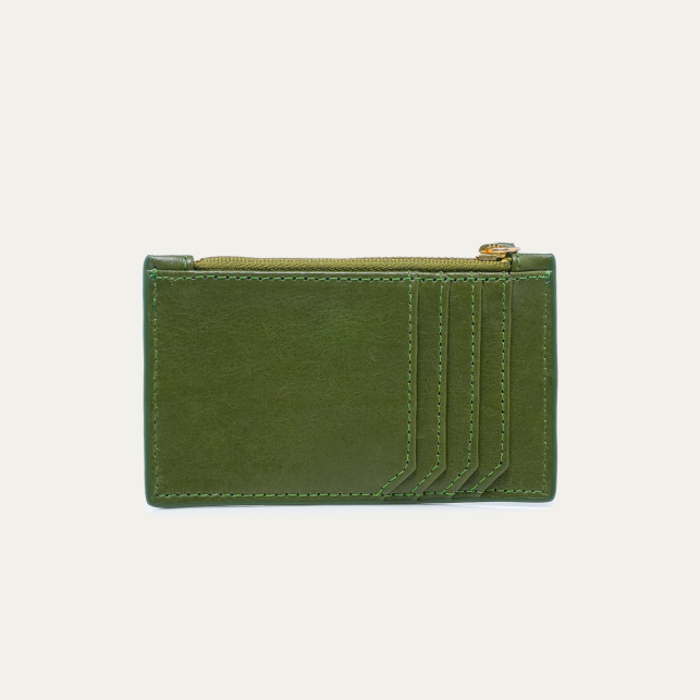 Porte Cartes Helena Cuir Nappa Romarin