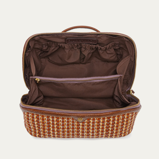 Trousse Charlotte Cuir Tressé Fusealis