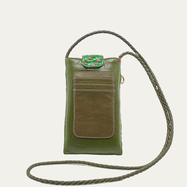 Rosemary Woven Leather Double Marcus Case