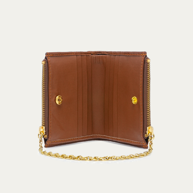 Porte Monnaie Hector Cuir Tabac