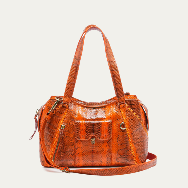 Sac Mini Juno Serpent d'Eau Abricot