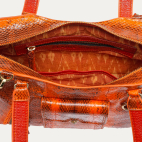 Apricot Watersnake Little Juno Bag