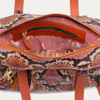 Sac Mini Juno Python Terracotta