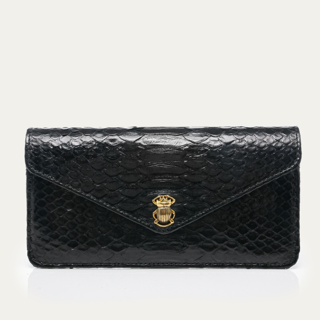 Black Python Long Alex Wallet