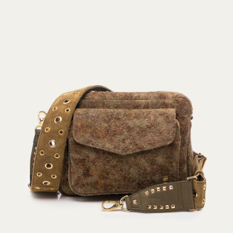 Bag Big Charly Papyrus Used Thick Suede