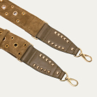 Olive Crust Shoulder Strap with Eyelets