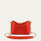 Coquelicot Suede Little Gaia Bag